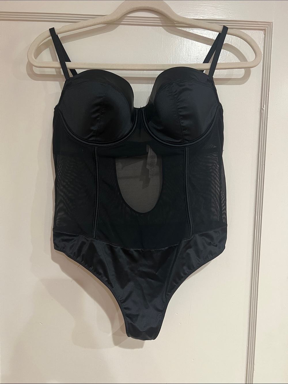 Auden Black Bustier Bodysuit